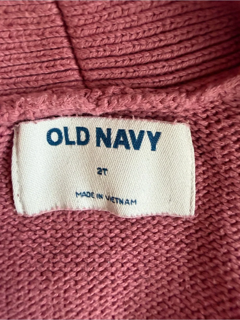 Old Navy Girls' Mauve Open-Front Knit Cardigan